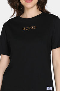 Zivame 2 Mile Fashion Knit Cotton Loungewear Set - Black Beauty — thumbnail 7